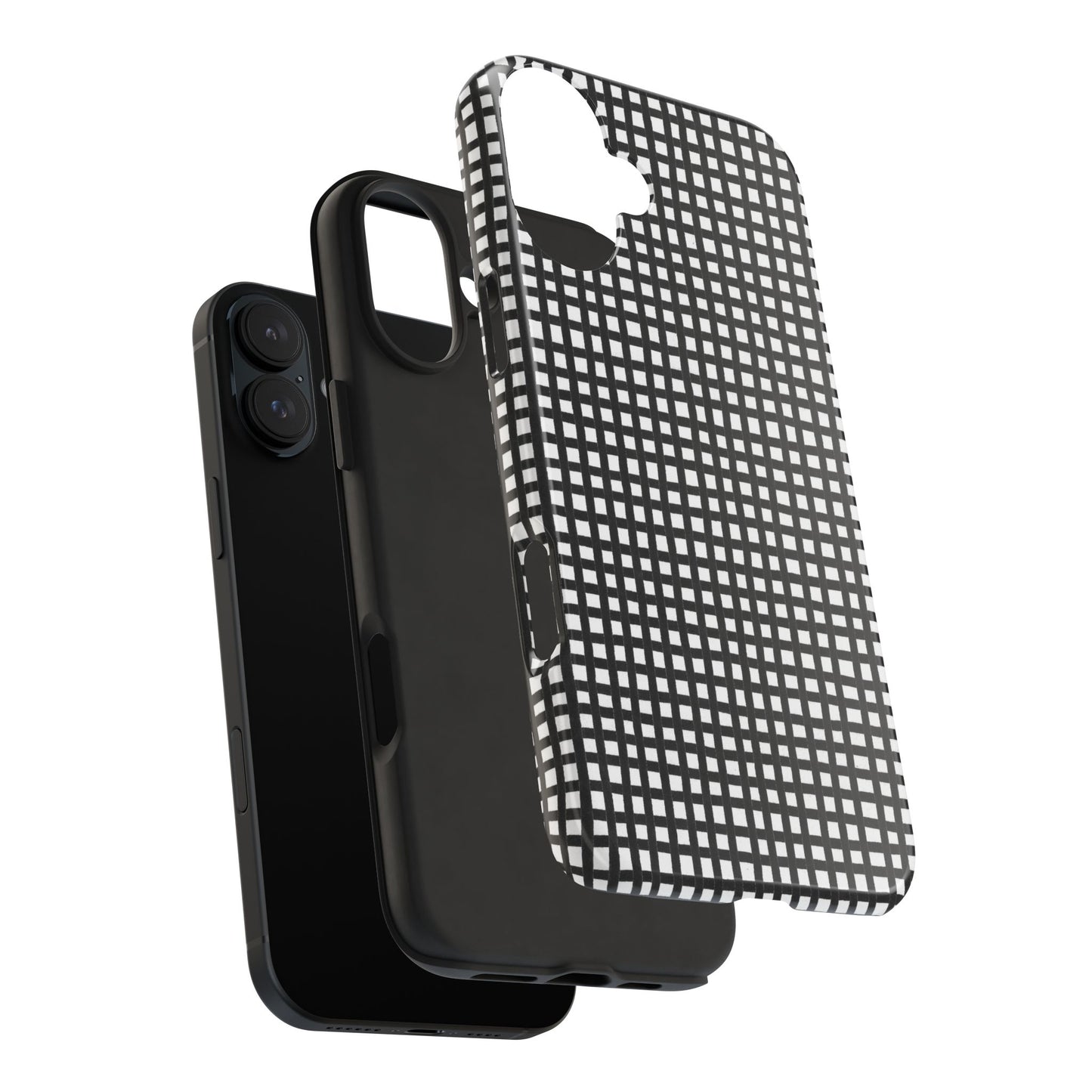 Chipper Check Black / White Phone Case