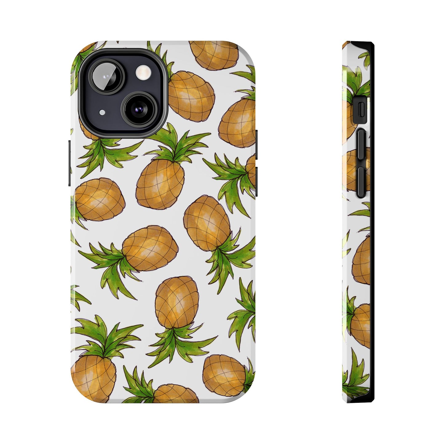 Pineapple Toss White Phone Case