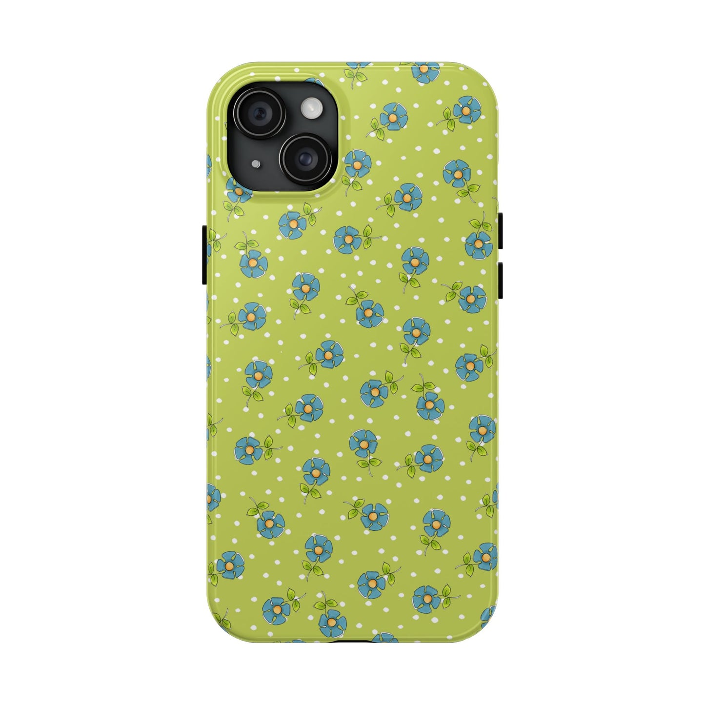 Daisy Dots Green Phone Case