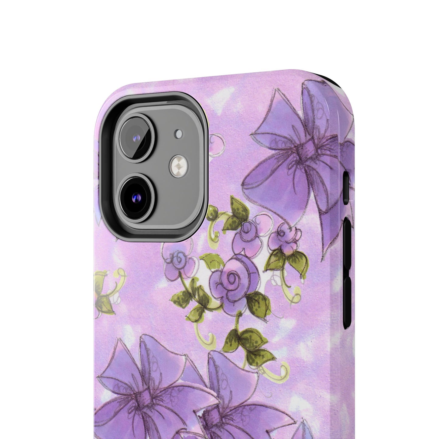 Bows & Flowers Purple Phone Case