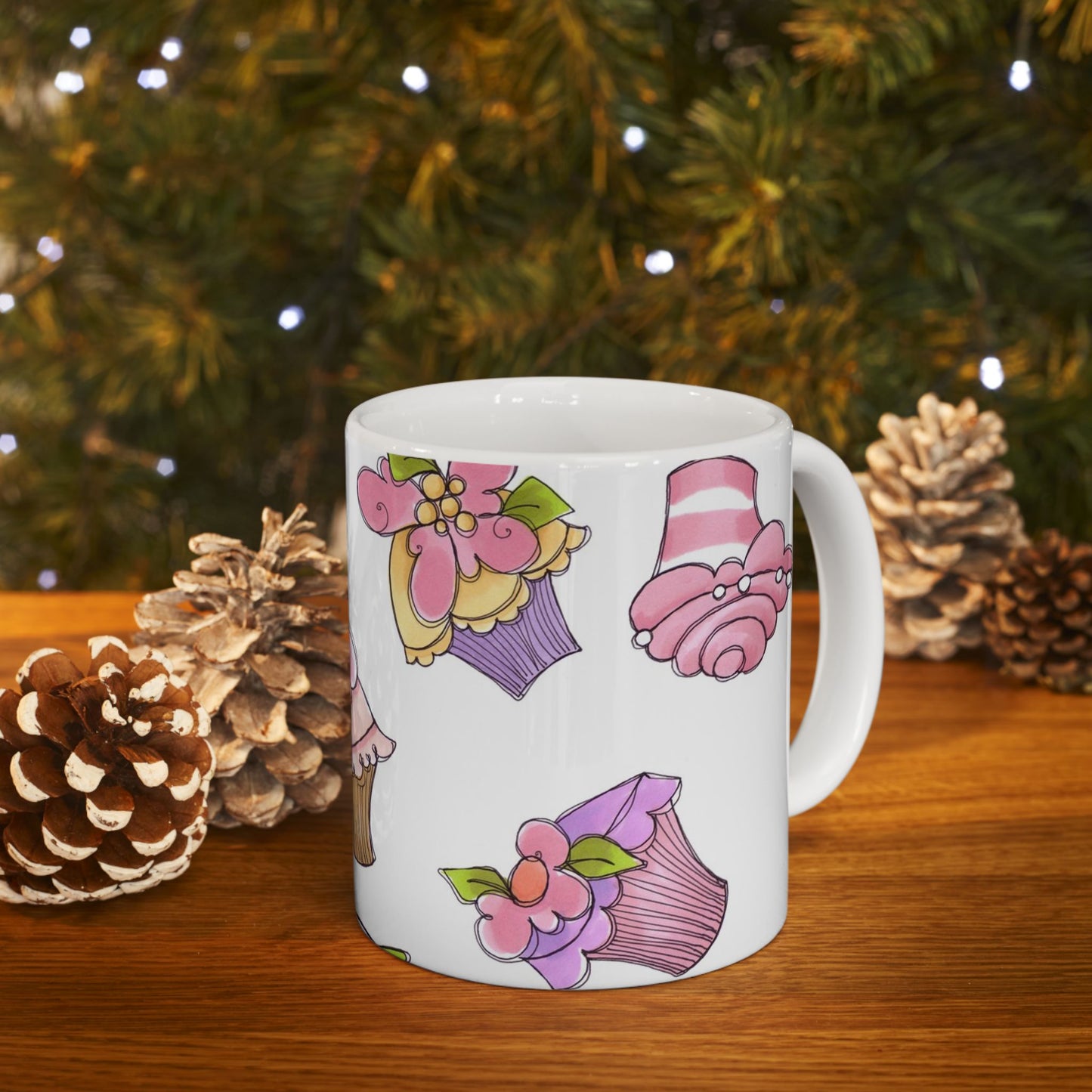 Cupcake Toss White Cup