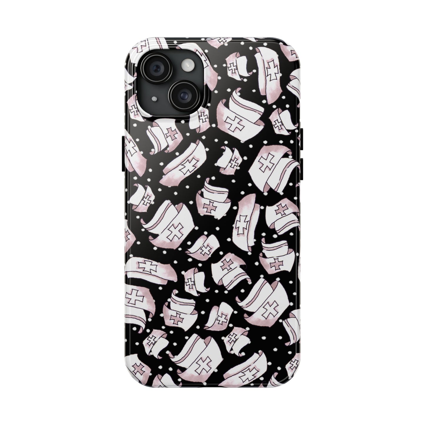 Med Hats Black Phone Case