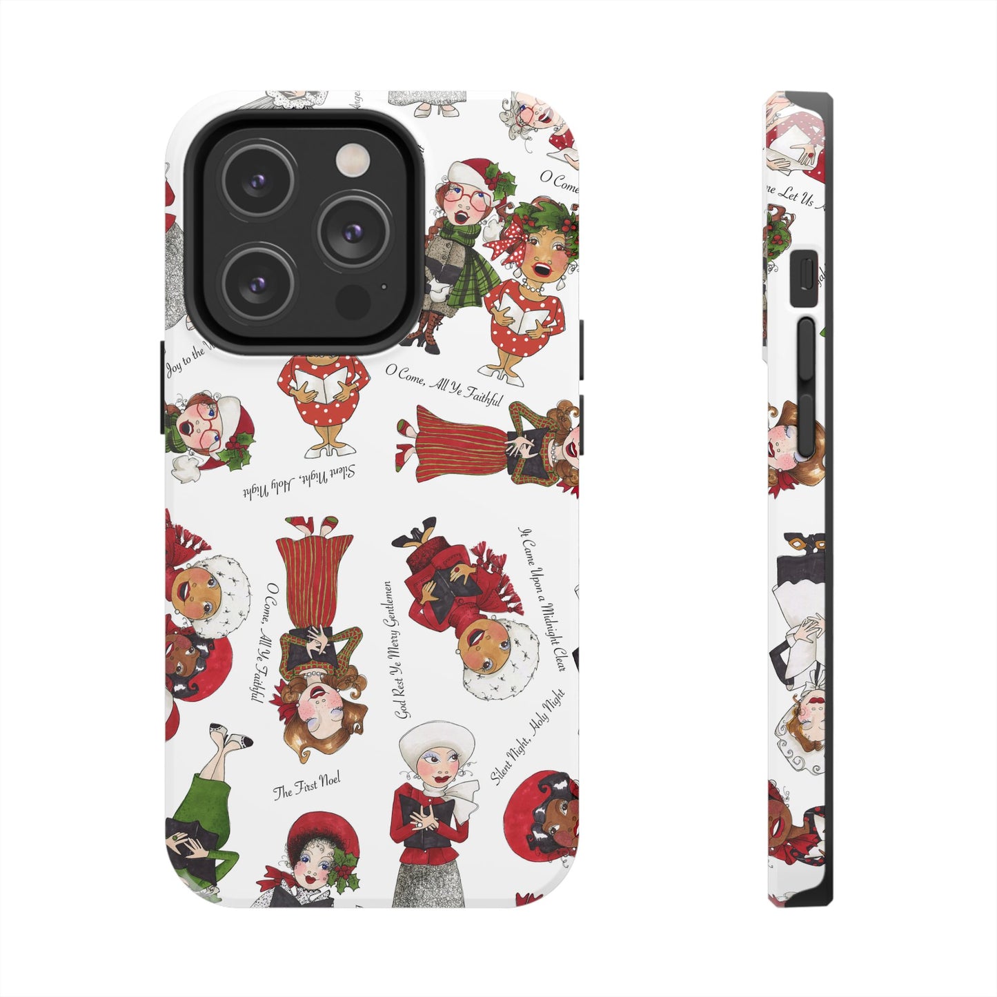 Tossed Carolers Phone Case