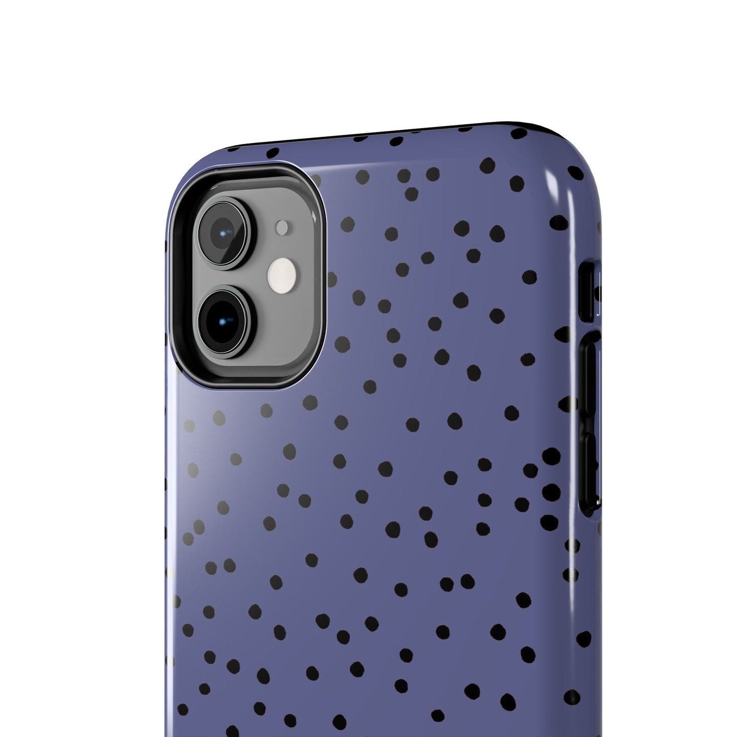 Dinky Dots Blue / Black Phone Case