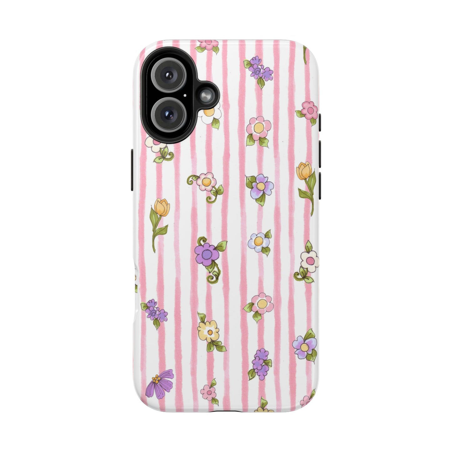 Pretty Posie Stripe Phone Case