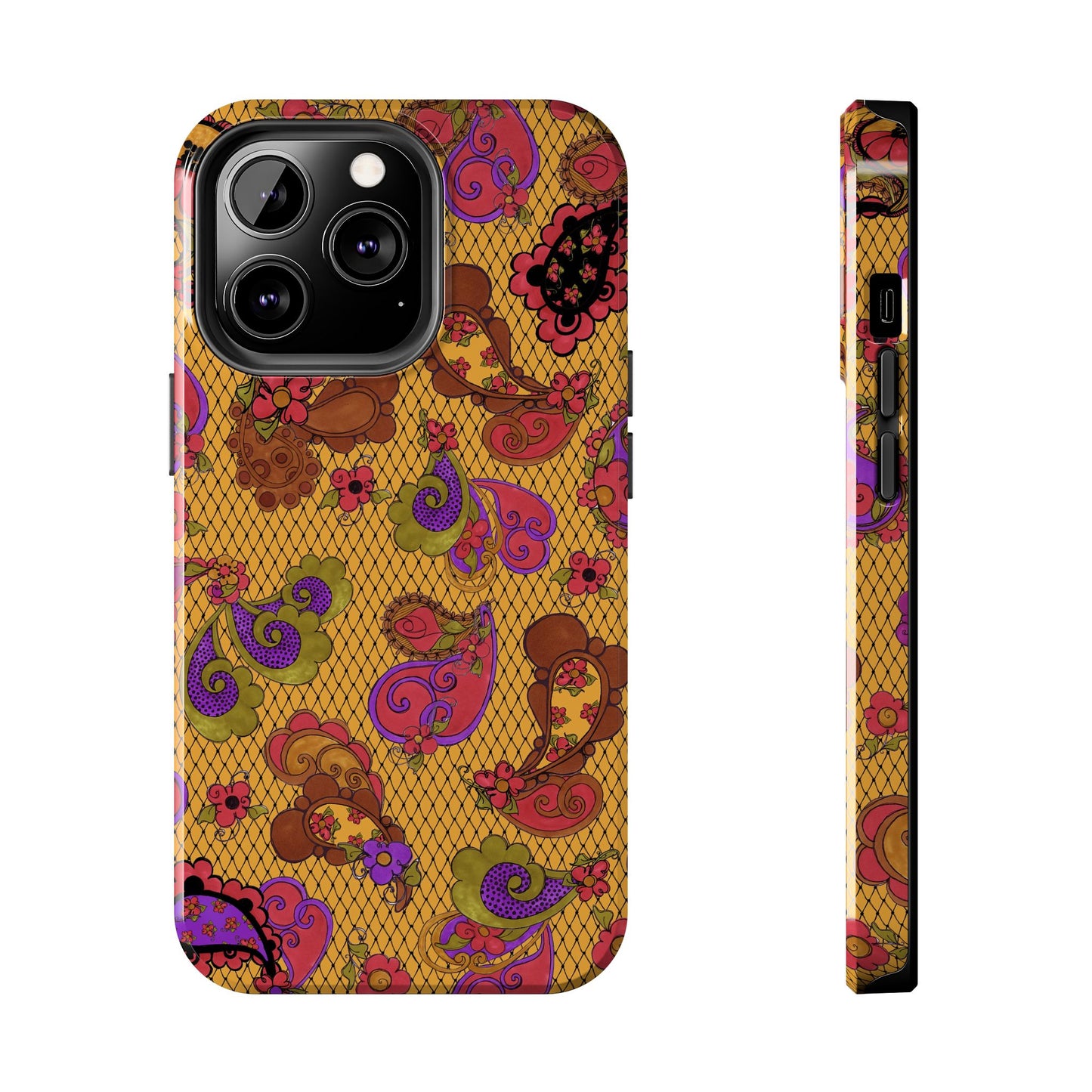 Posie Paisley Gold Phone Case