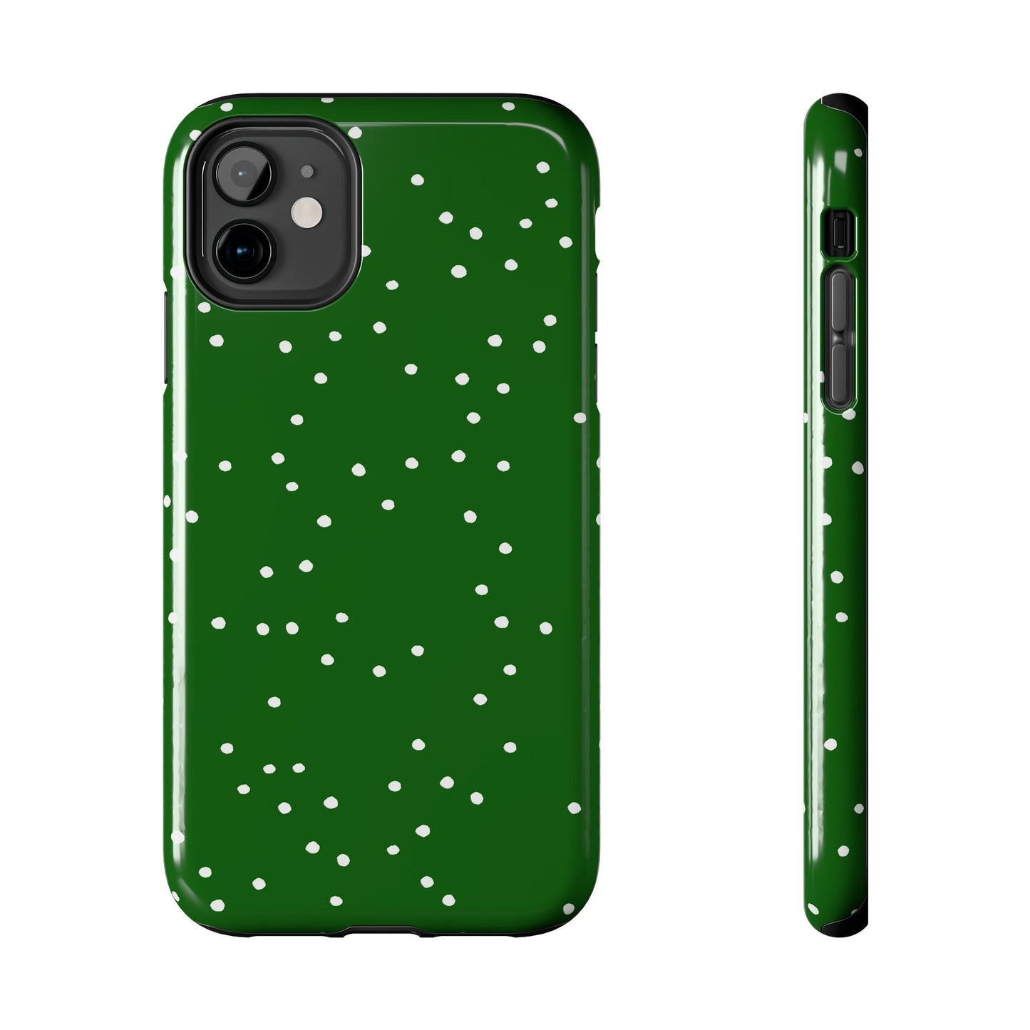 Dinky Dots Green / White Phone Case