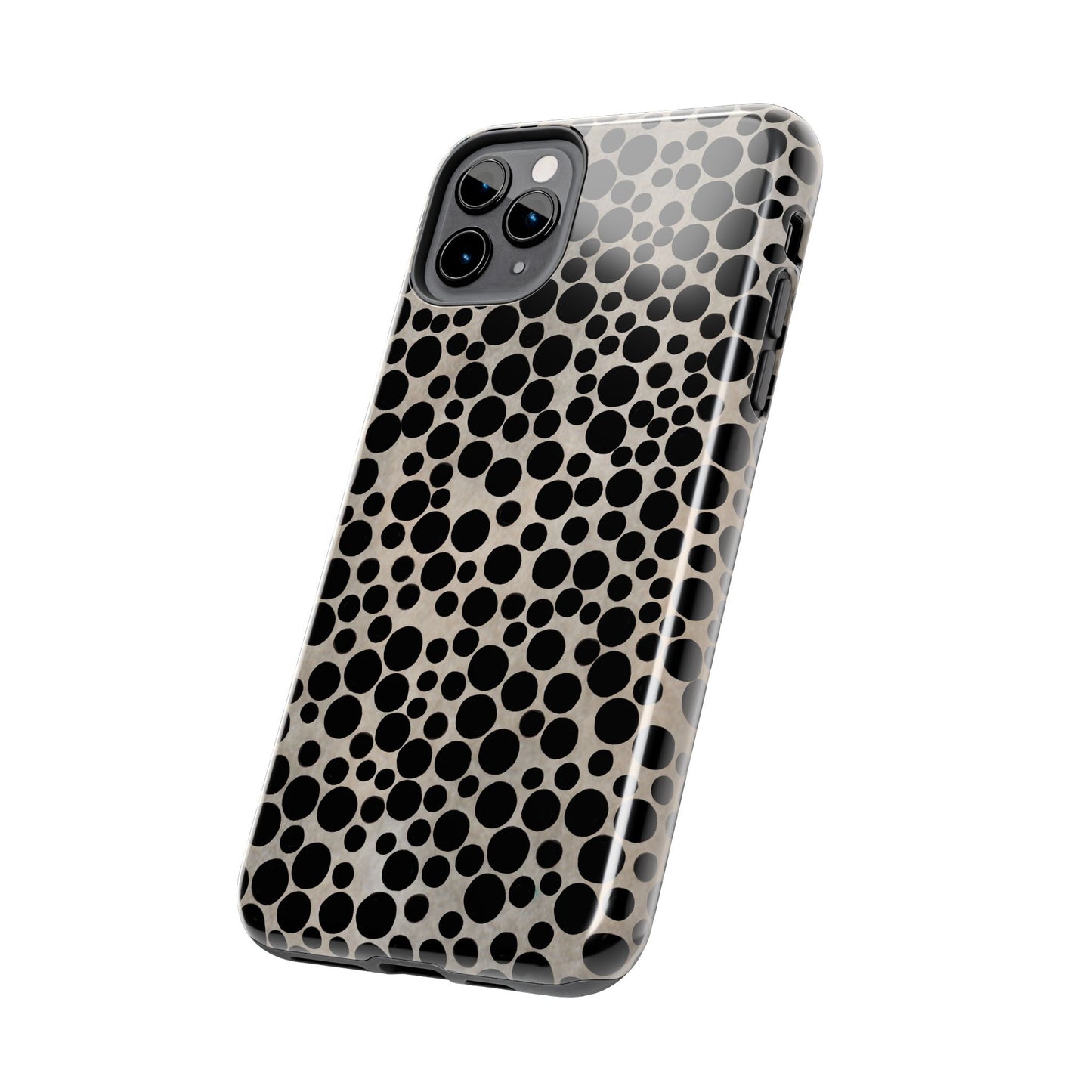 Felt Dots Silver Phone Case