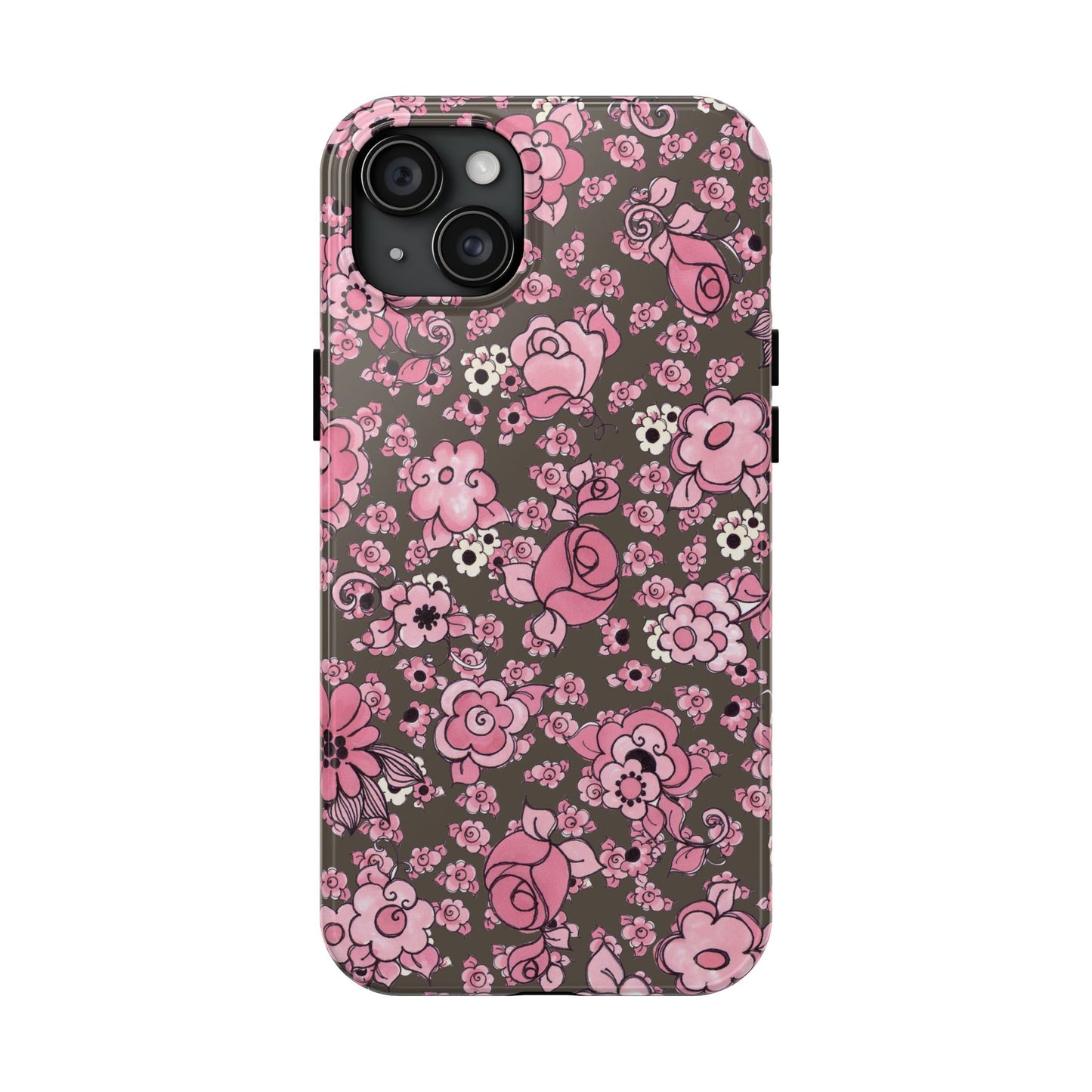 Profuse Posies Mocha Phone Case