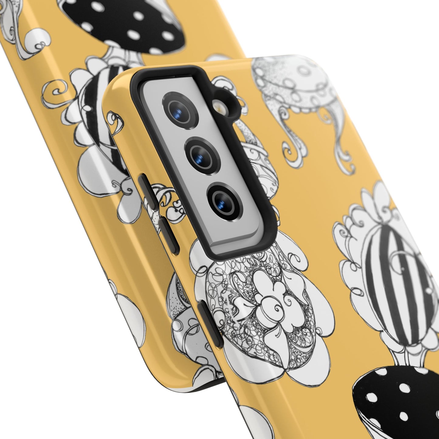 Bistro Chairs Yellow Phone Case