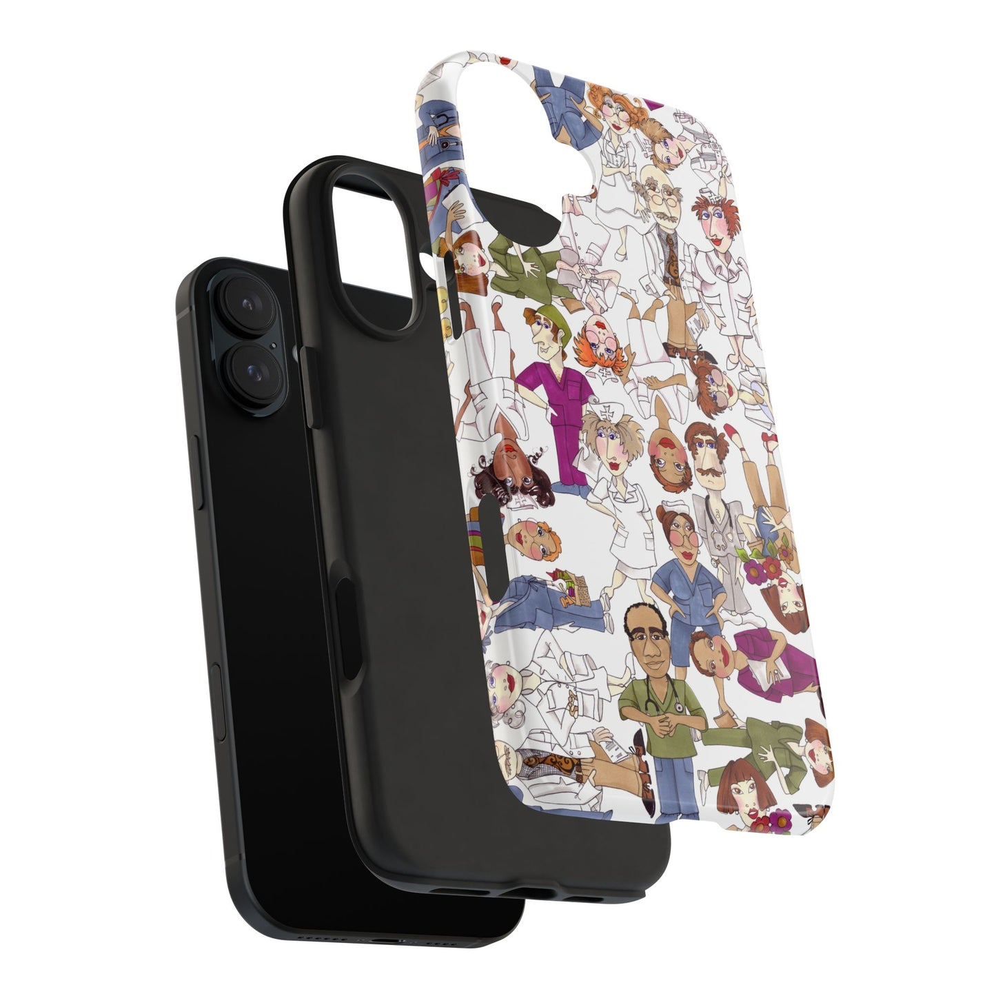 Diverse Nurse White Phone Case