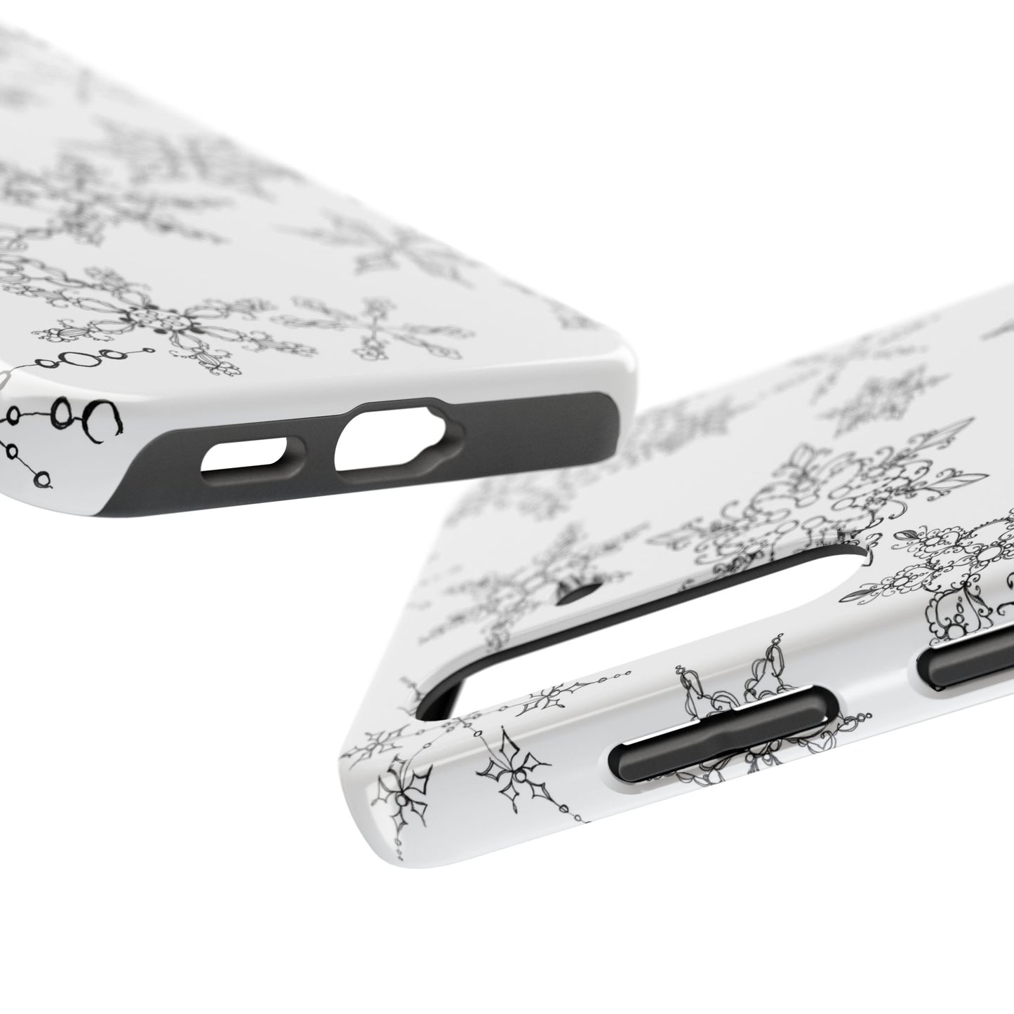 Random Flakes White Phone Case