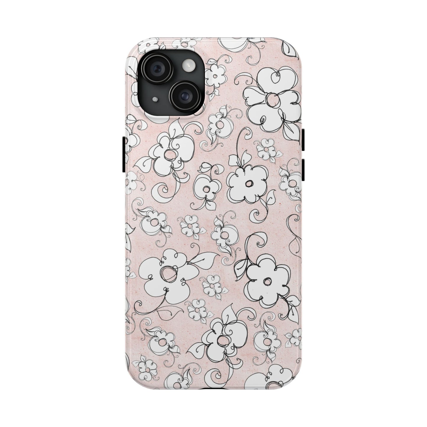 Lady Flowers Paris Pink Phone Case
