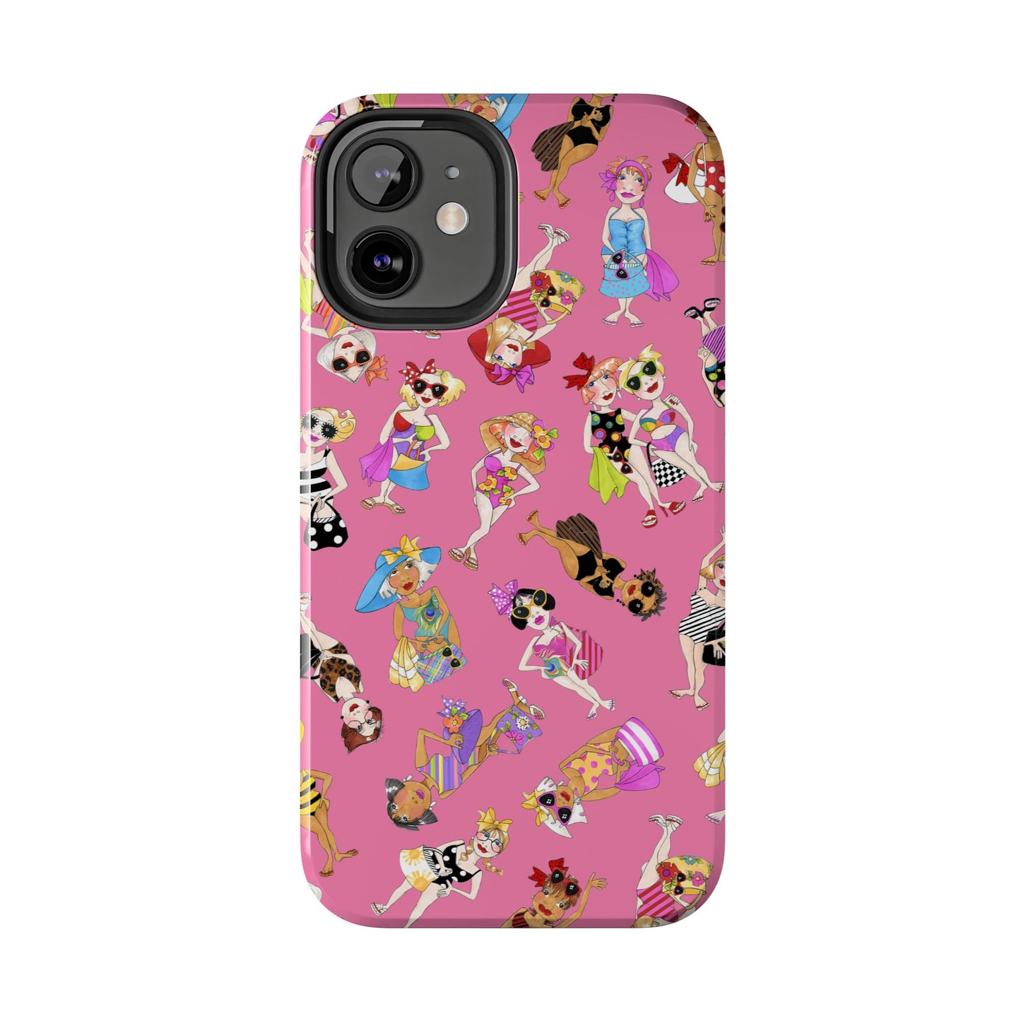 Tossed Beauties Pink Phone Case