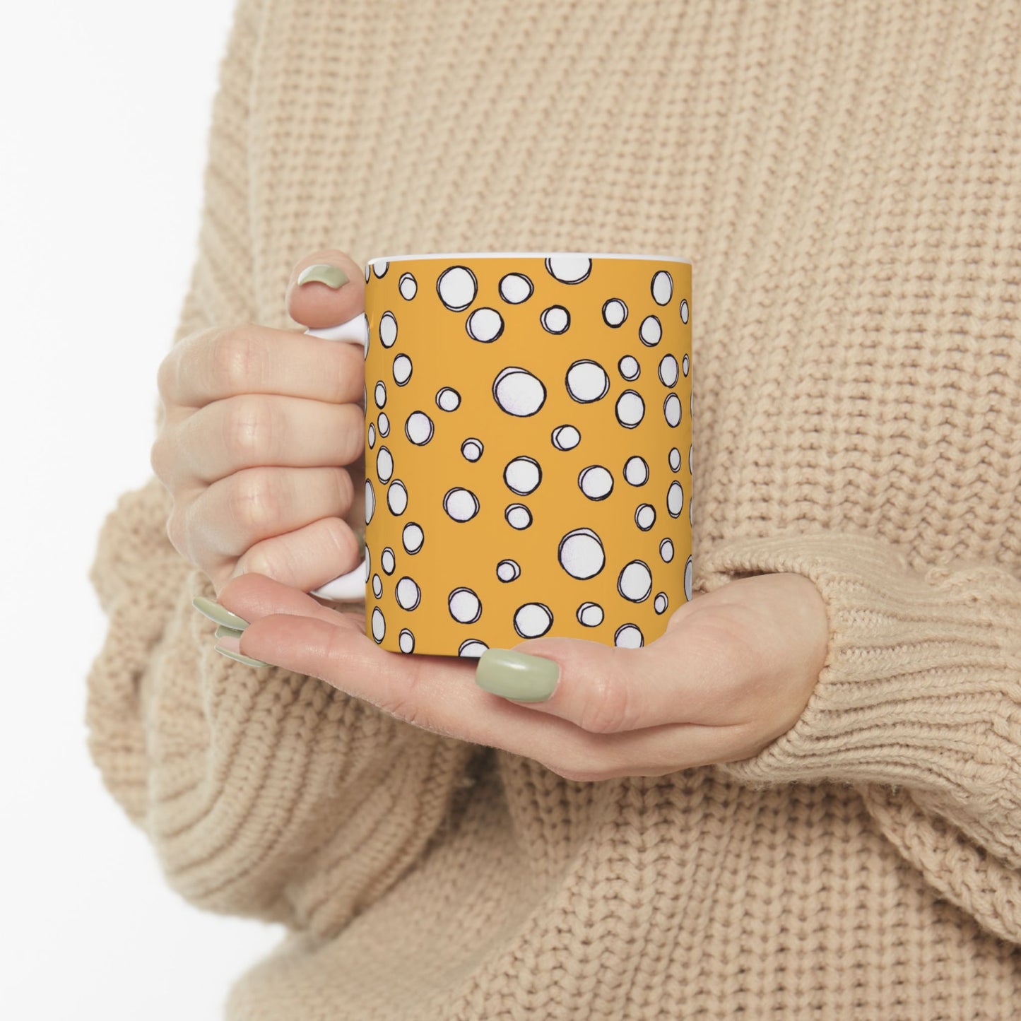 Pot Dots Yellow Cup