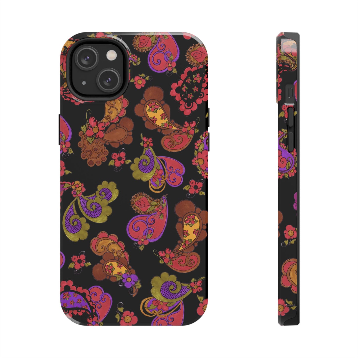 Posie Paisley Black Phone Case