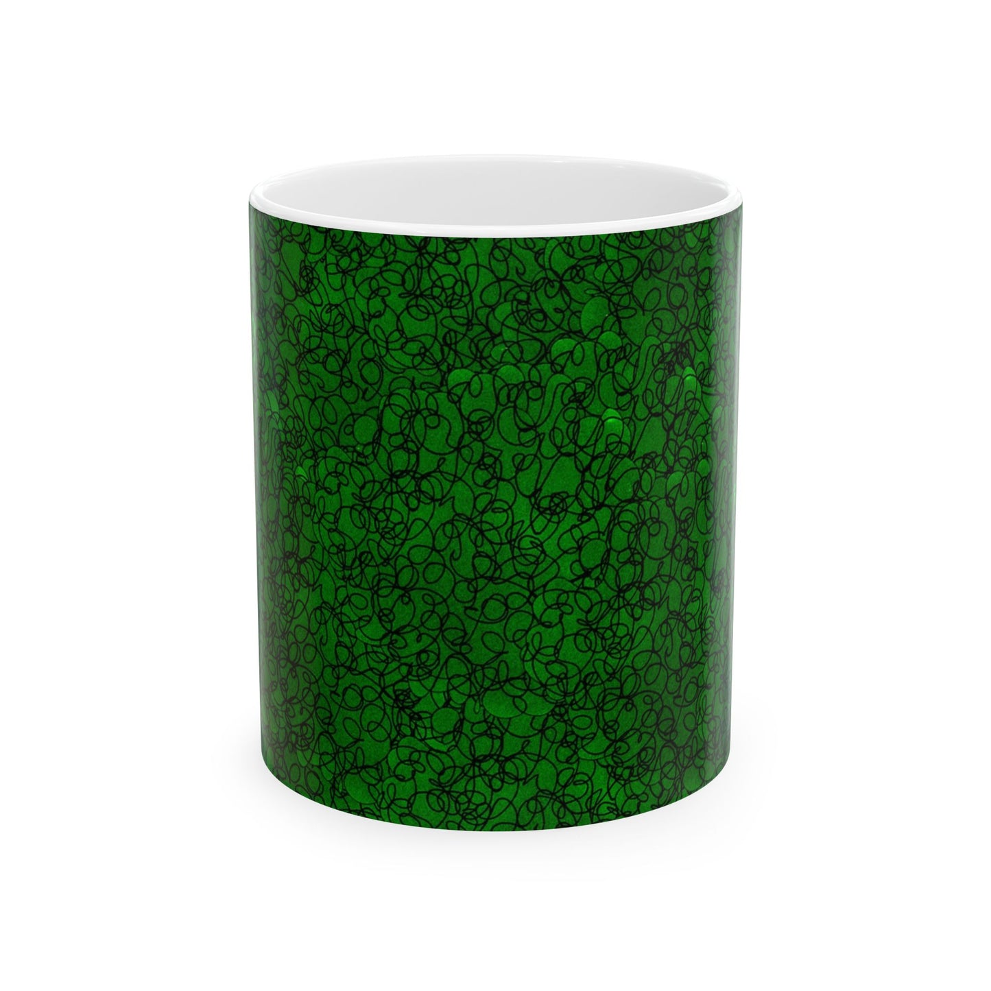 Scribble Green / Black Cup