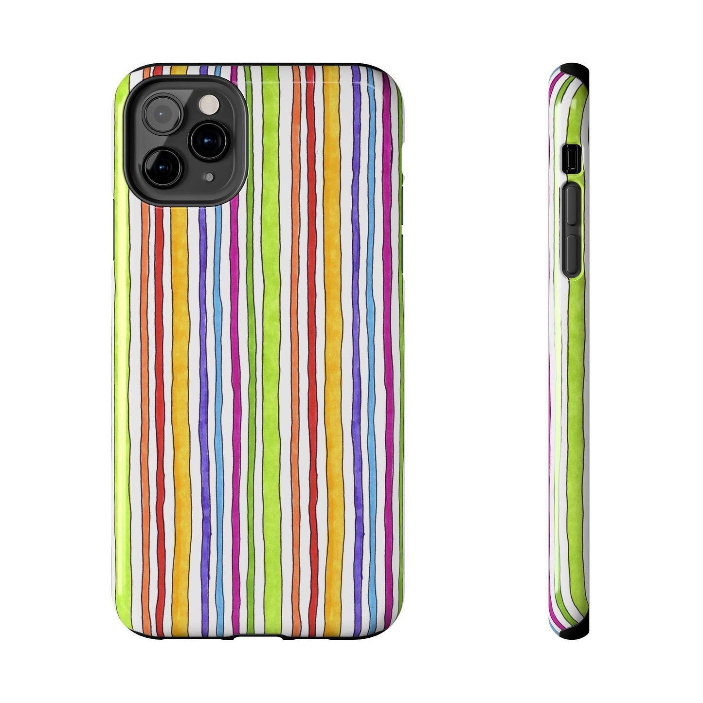 Stripe Fancy White Phone Case