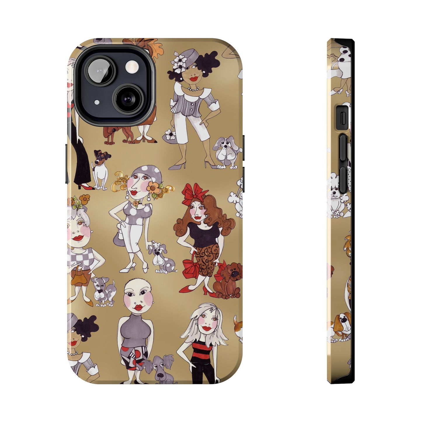 Dog Ladies Tan Phone Case