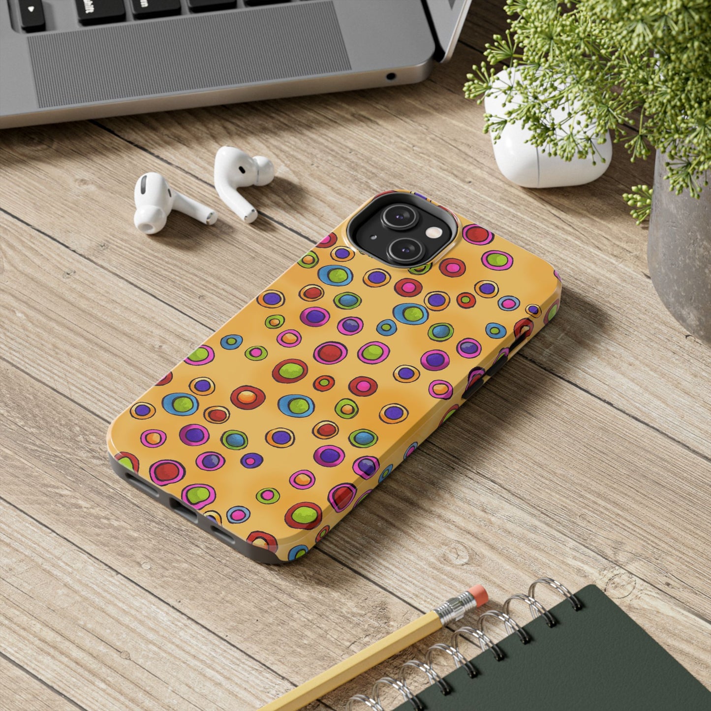 Dopey Dots Yellow Phone Case