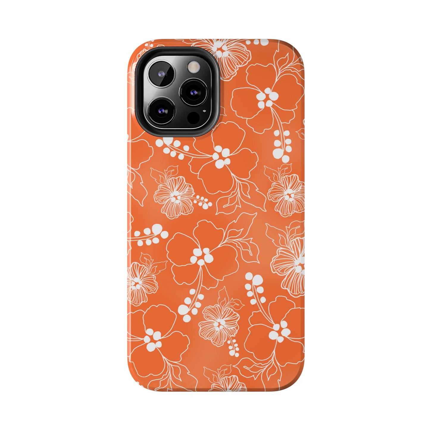 Lacey Hibiscus Coral Phone Case