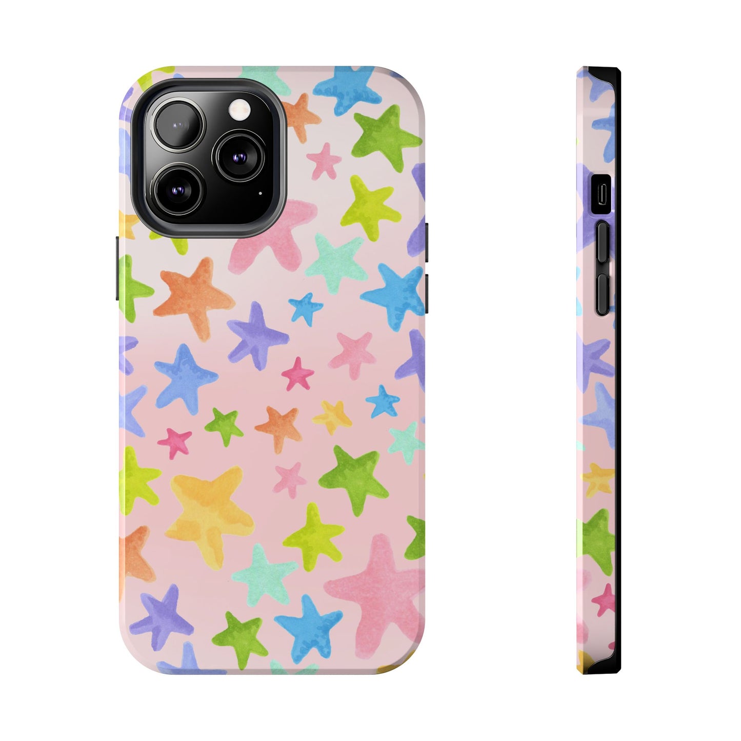 Happy Stars Pink Phone Case