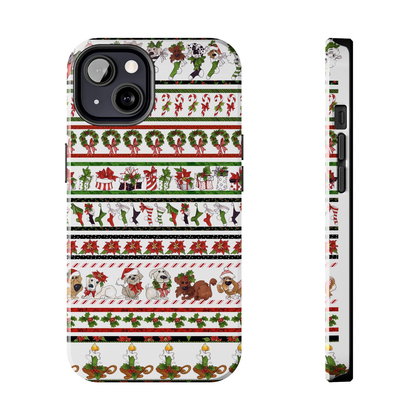 Holiday Borders White Phone Case