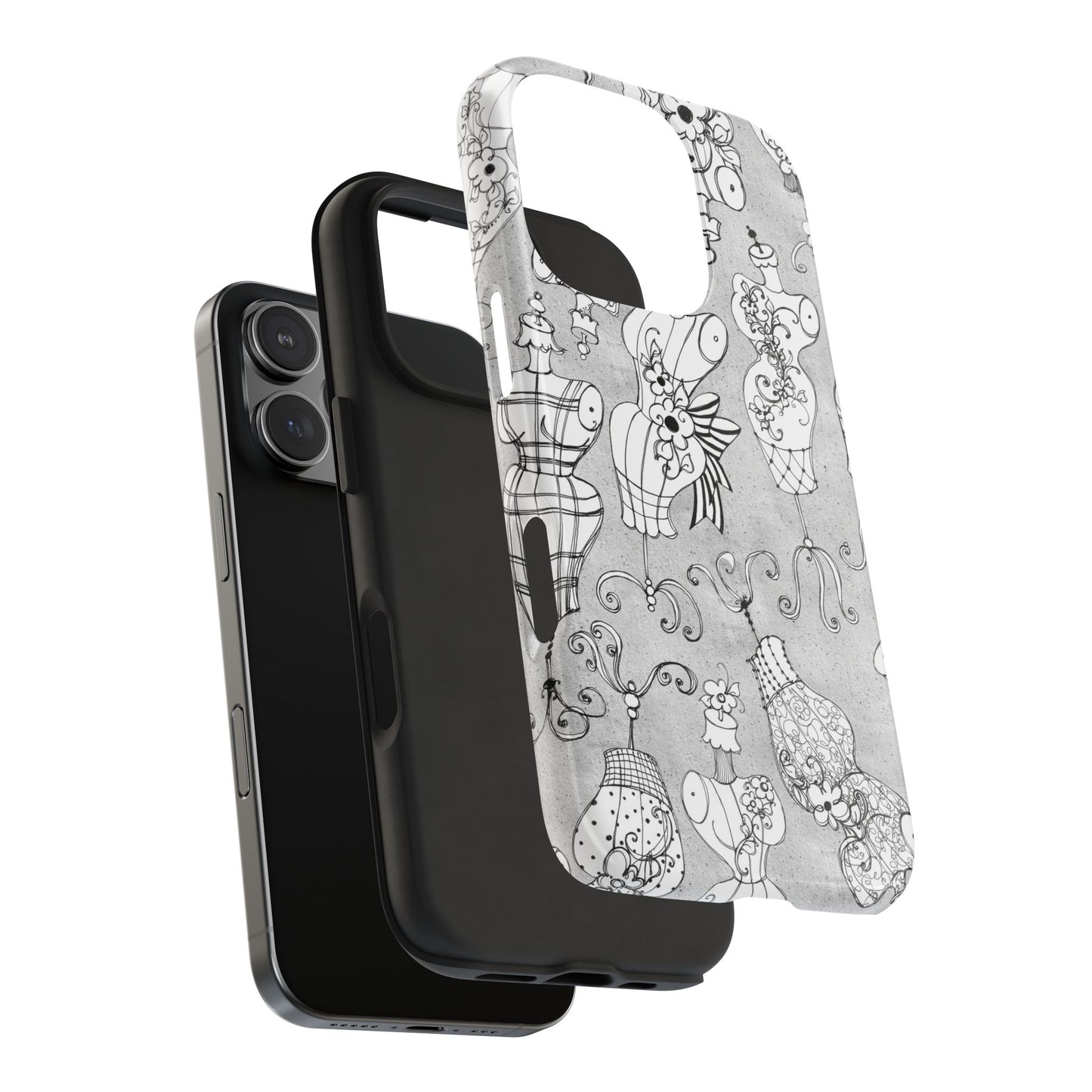 Mannequineque Silver Phone Case