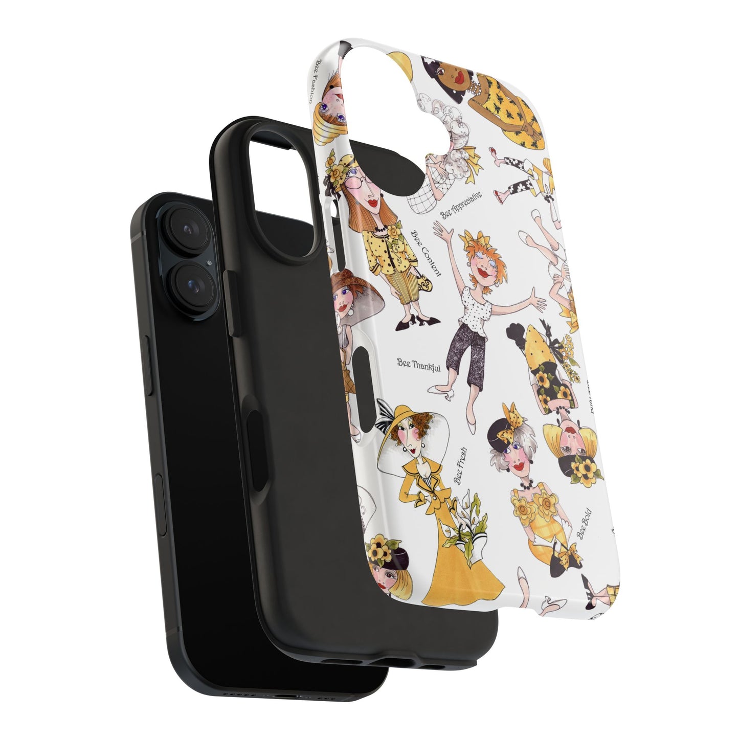 Bee Tossed White Phone Case