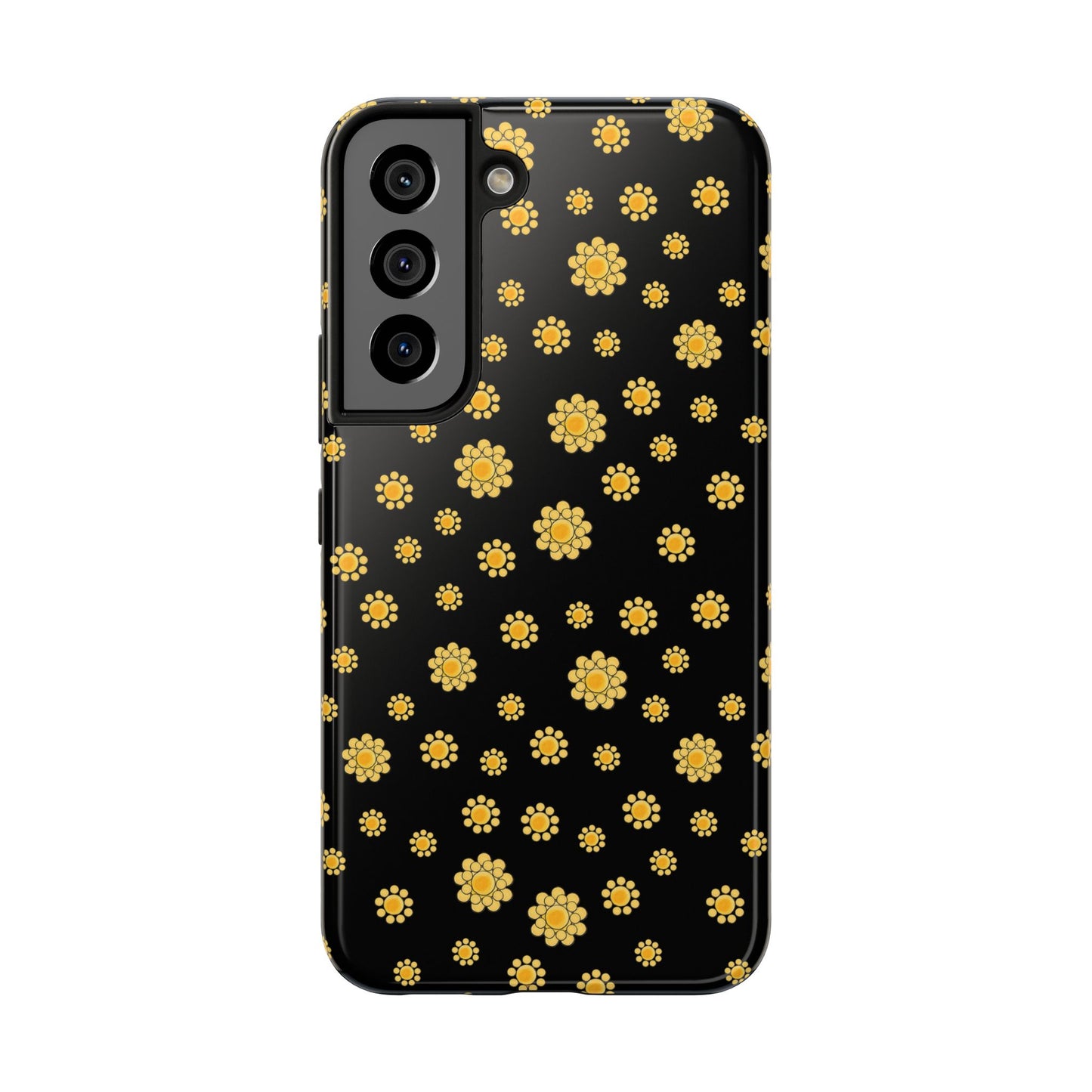Bandana Dots Black / Yellow Phone Case