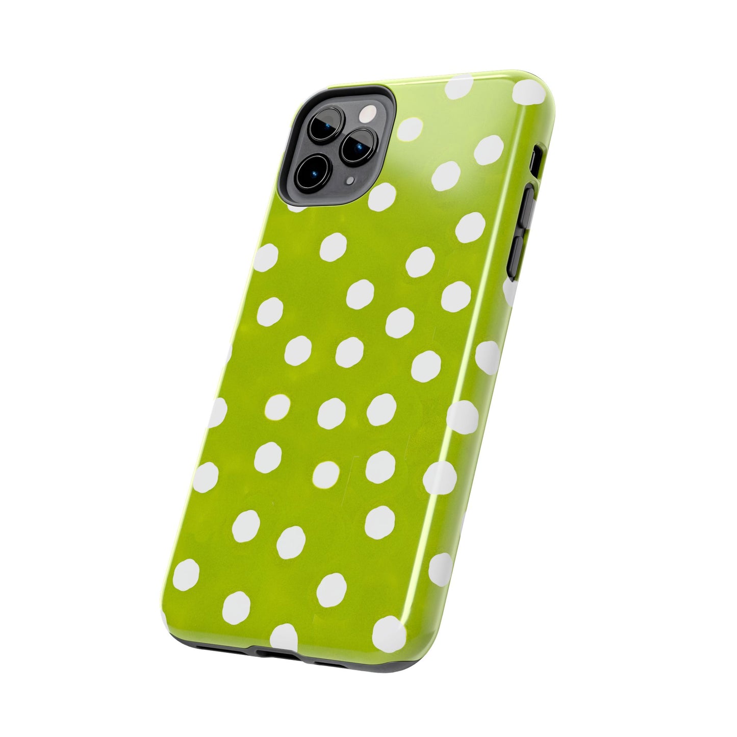 Jumbo Dots Green / White Phone Case