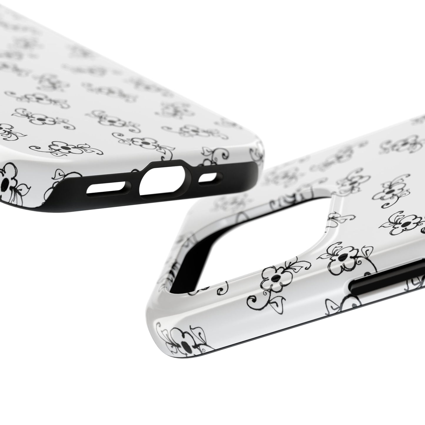 Favorite Daisies White / Black Phone Case
