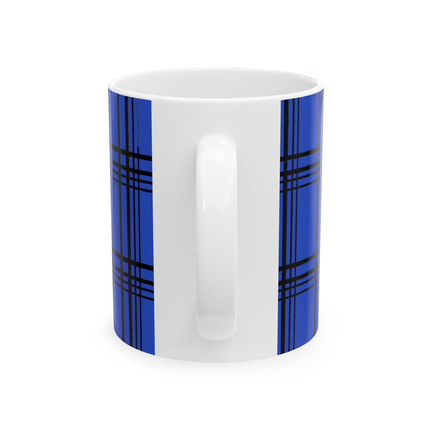 Glad Plaid Blue / Black Cup