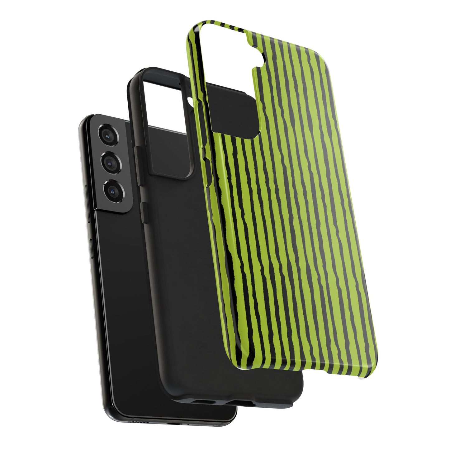 Sorta Stripe Green / Black Phone Case