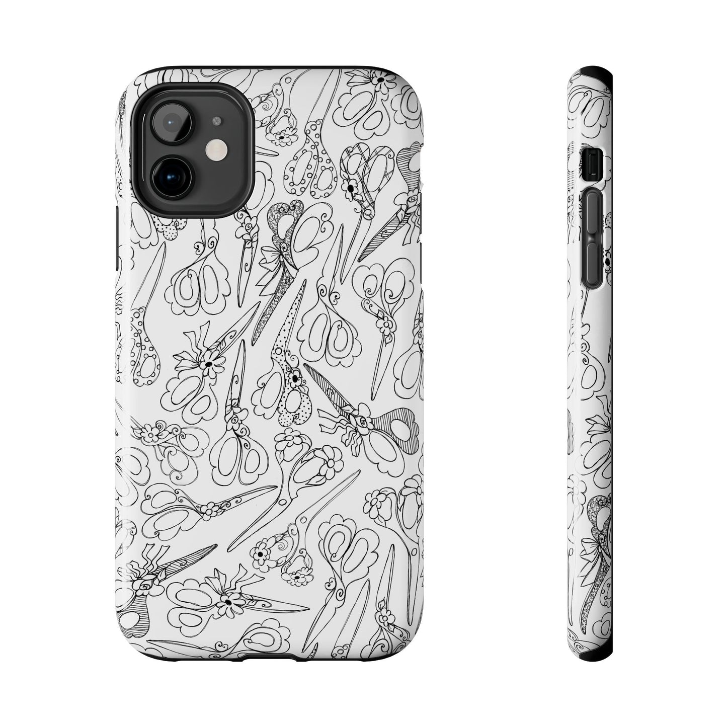 Scissor Blizzard White Phone Case