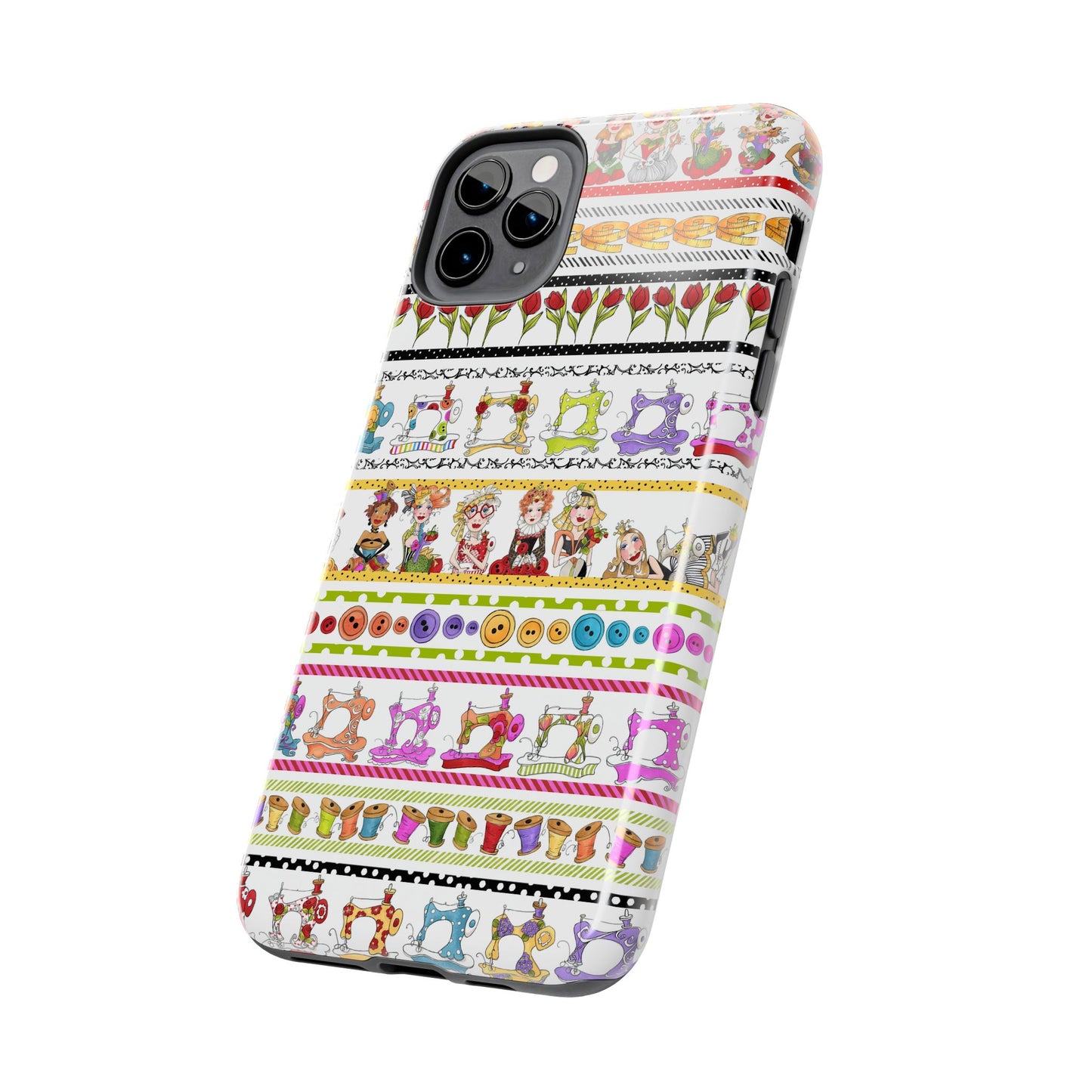 Curious Border White Phone Case