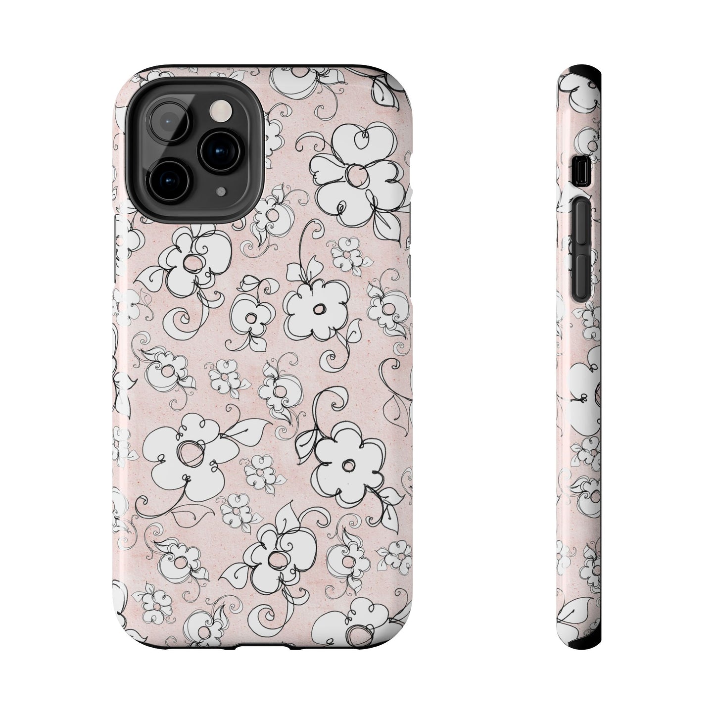 Lady Flowers Paris Pink Phone Case