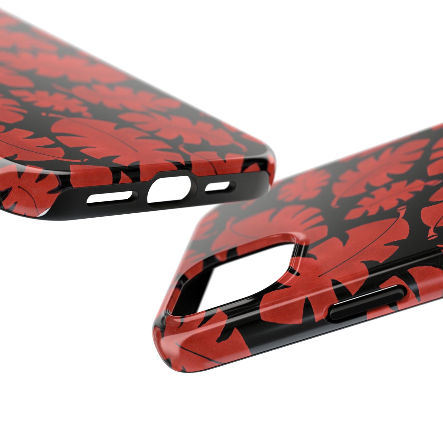 Red Bananas Black Phone Case