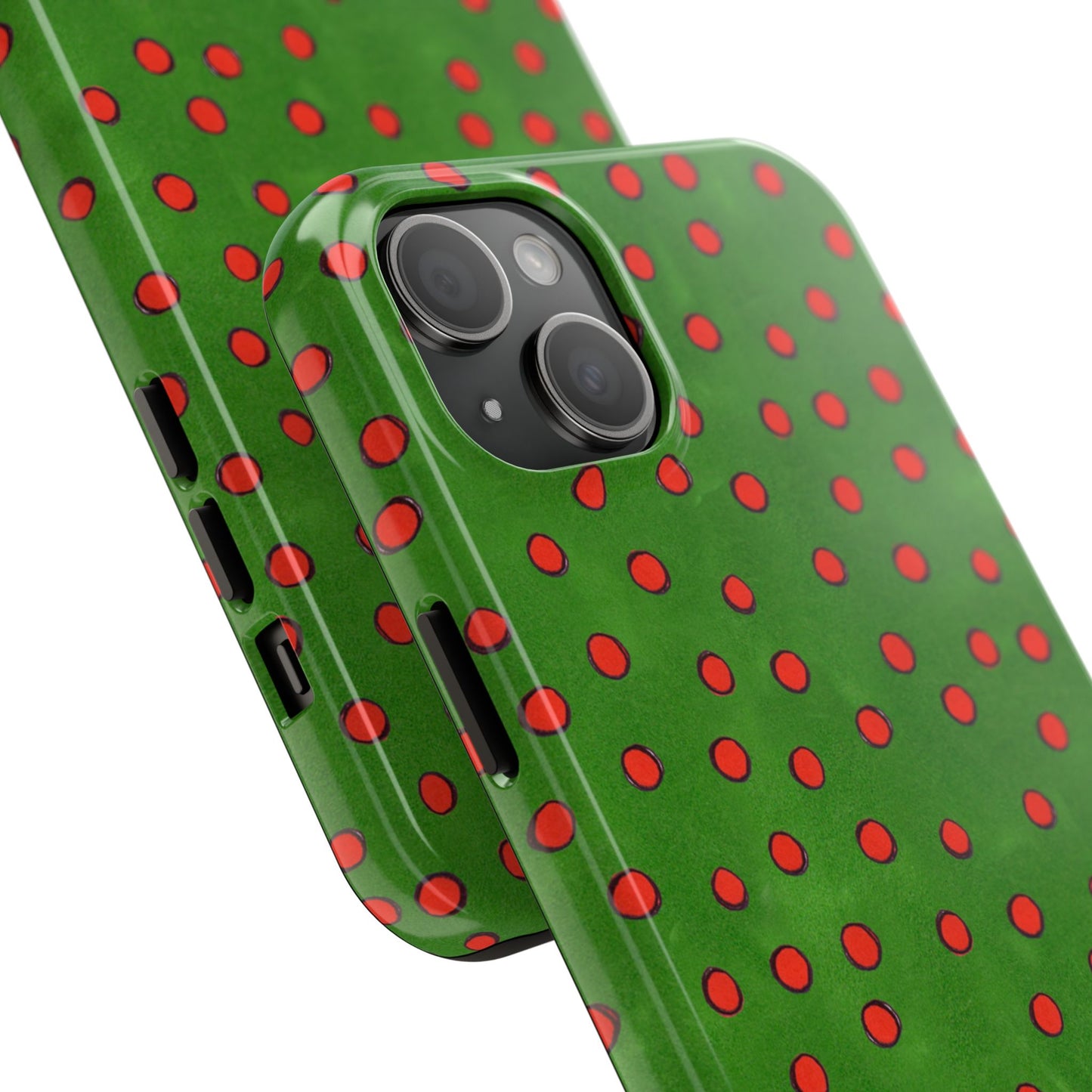 Dinky Dots Green / Red Phone Case