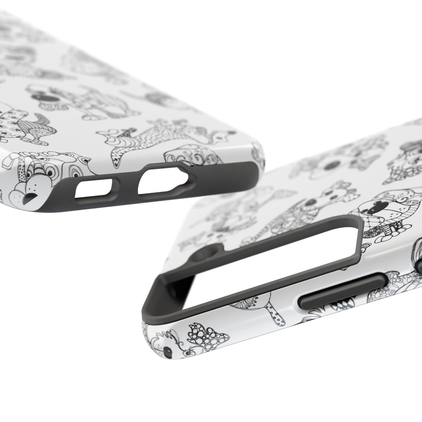 Doodle Dogs White Phone Case