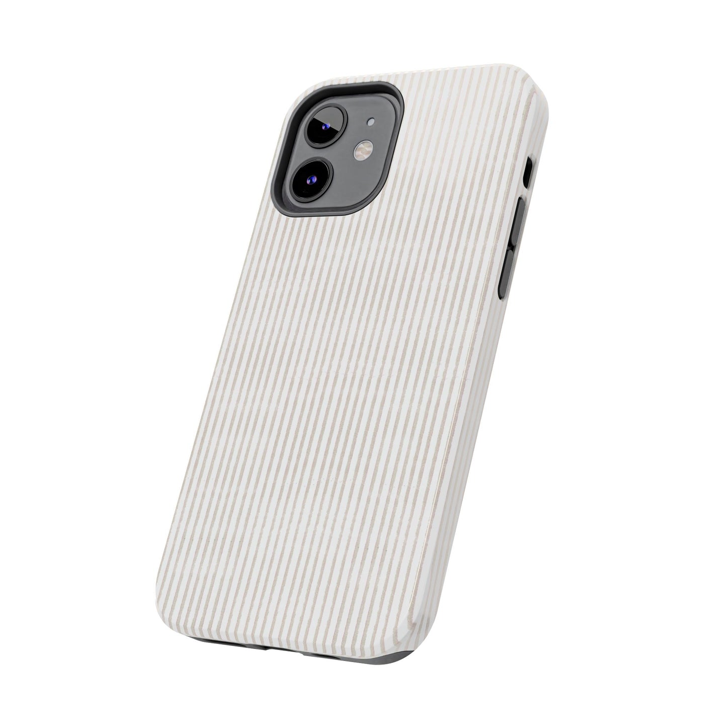 Stripe White / Gray Phone Case