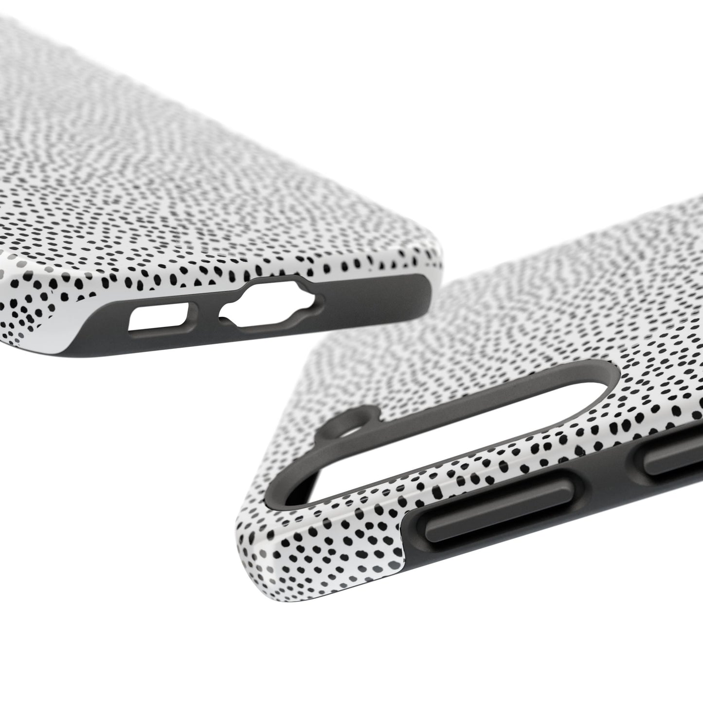 Baby Dots White / Black Phone Case
