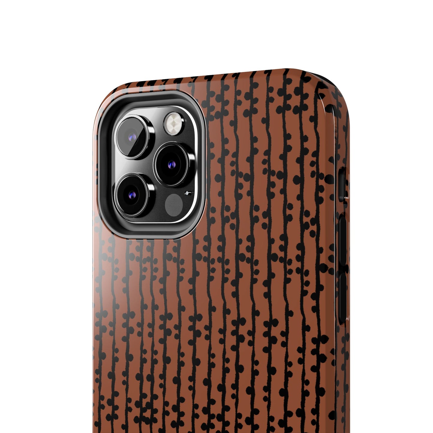 Loopy Stripe Brown Phone Case
