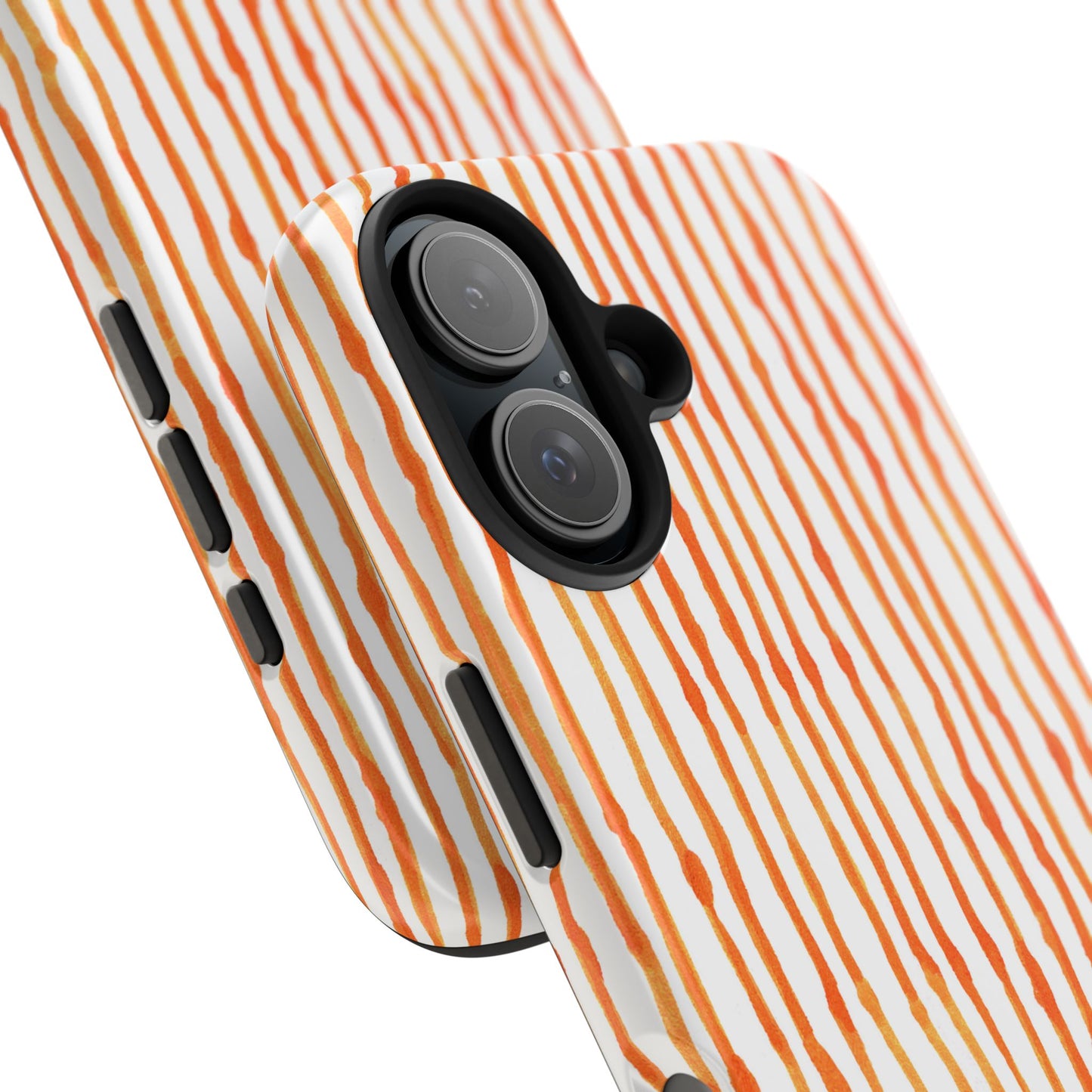 Faux Seersucker Orange / White Phone Case