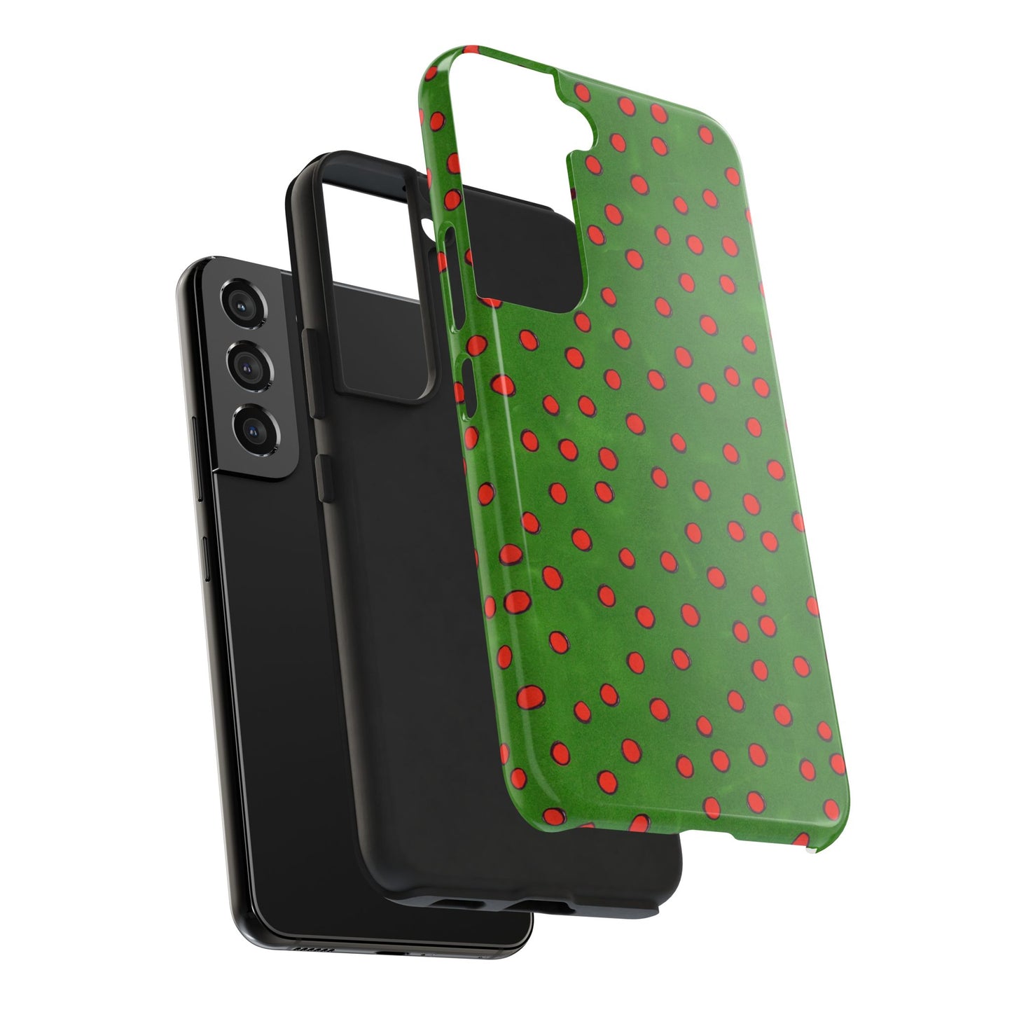 Dinky Dots Green / Red Phone Case