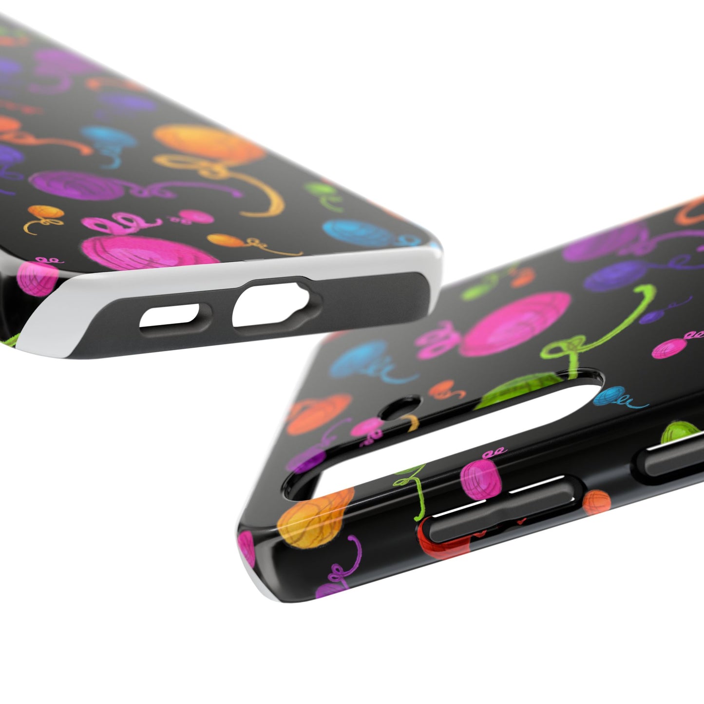 Yarniverse Black Phone Case