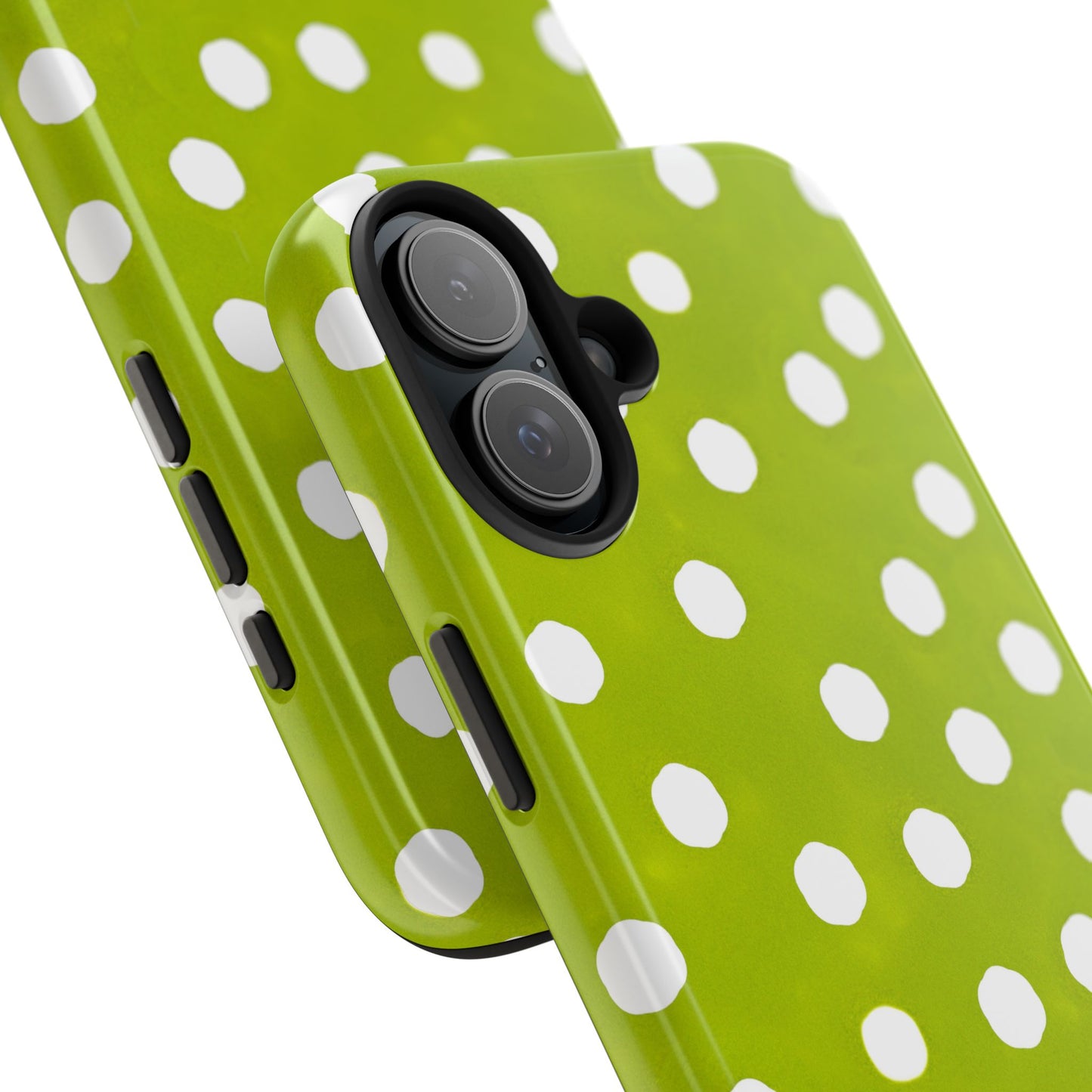 Jumbo Dots Green / White Phone Case