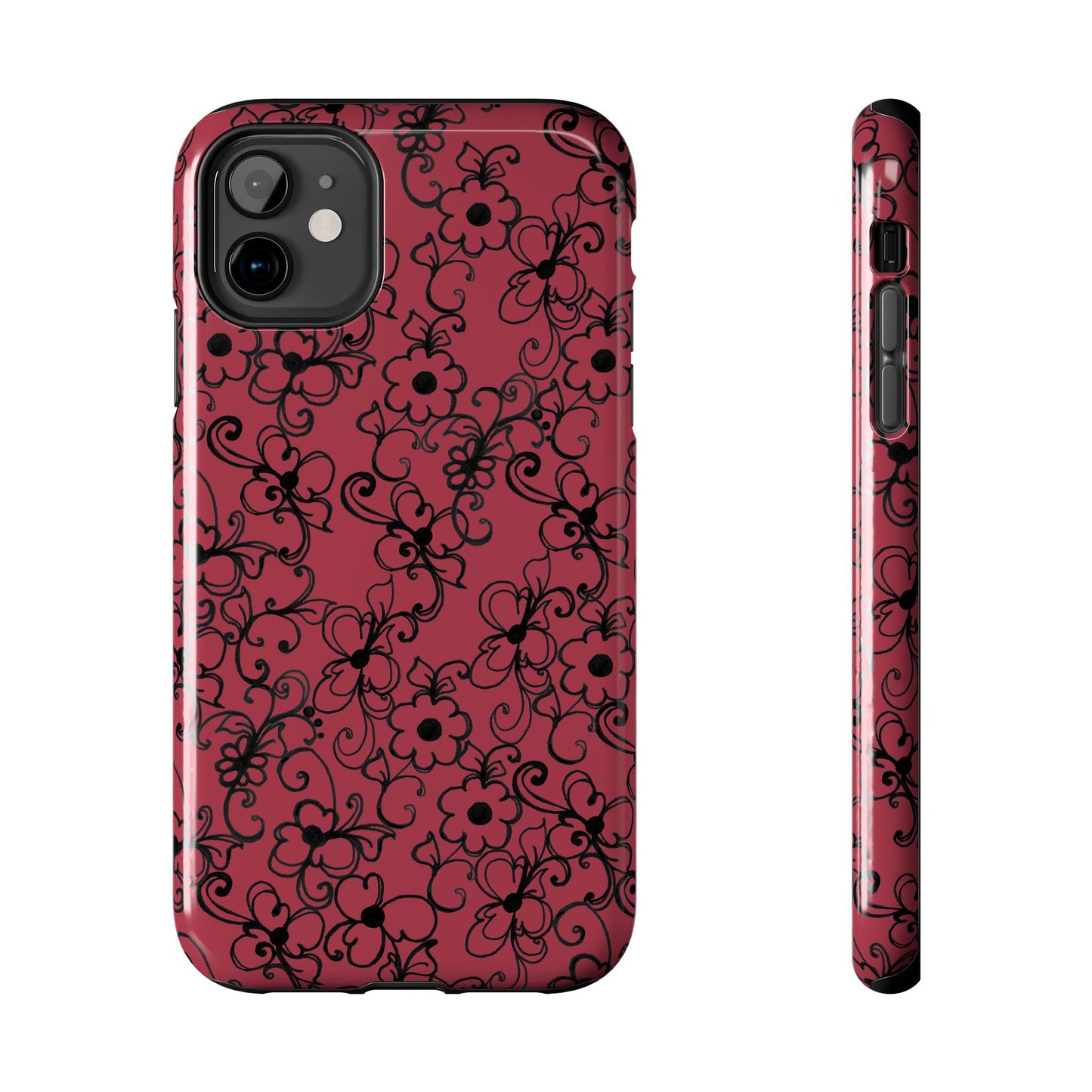 Daisy Jungle Red Phone Case