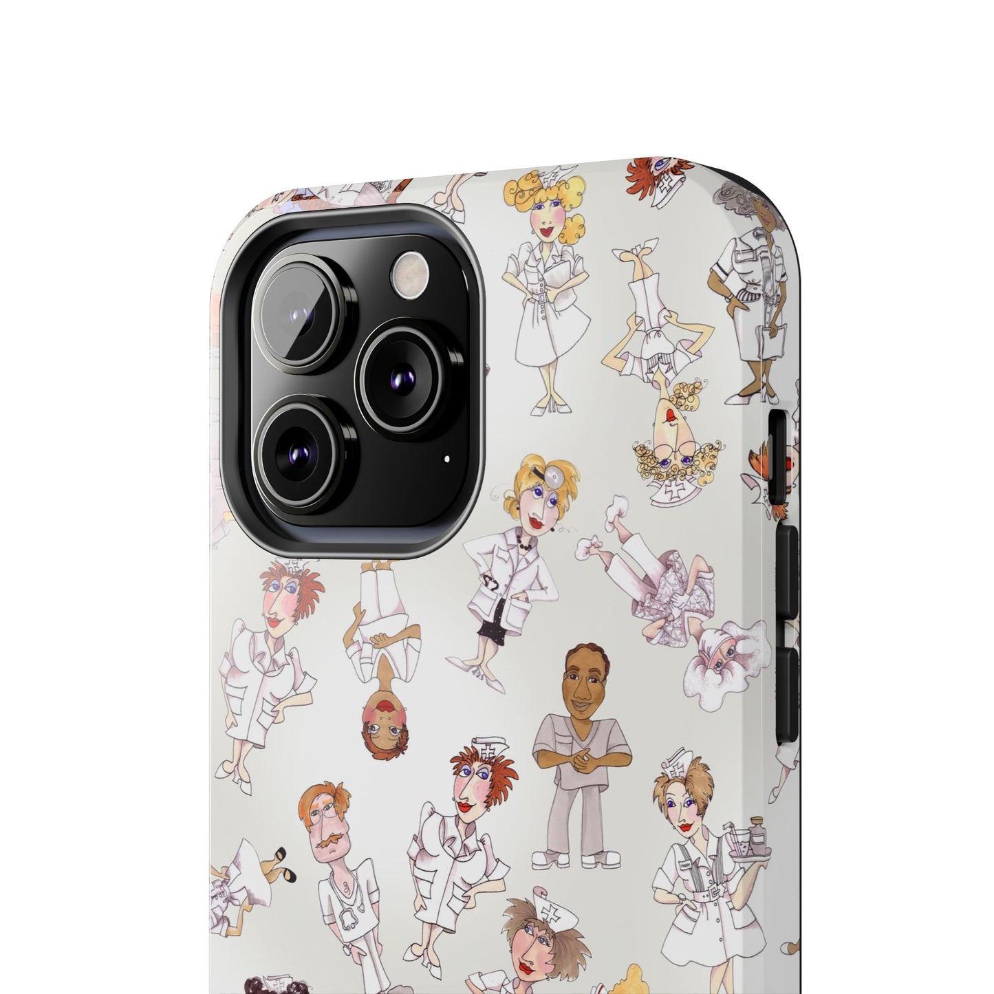 Tossed Nurses Gray Phone Case