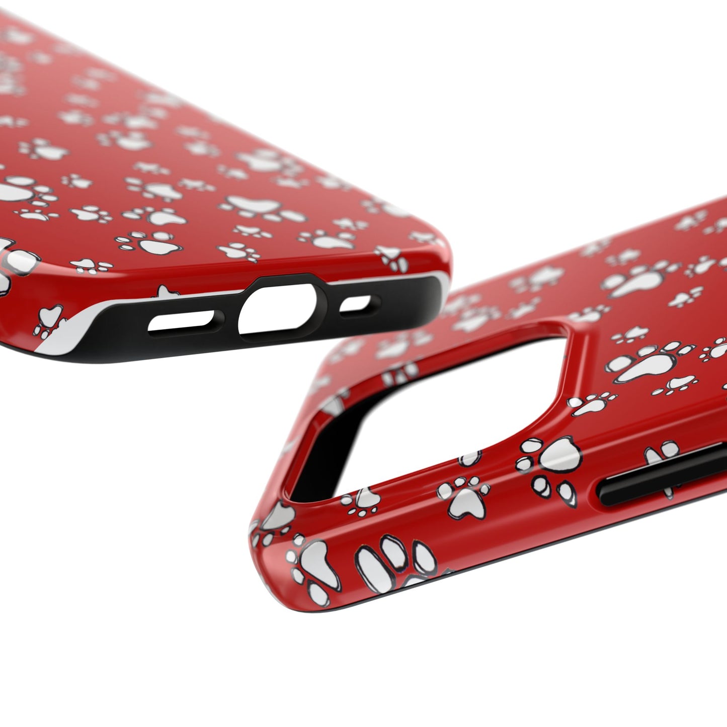 Paw Flakes Red Phone Case